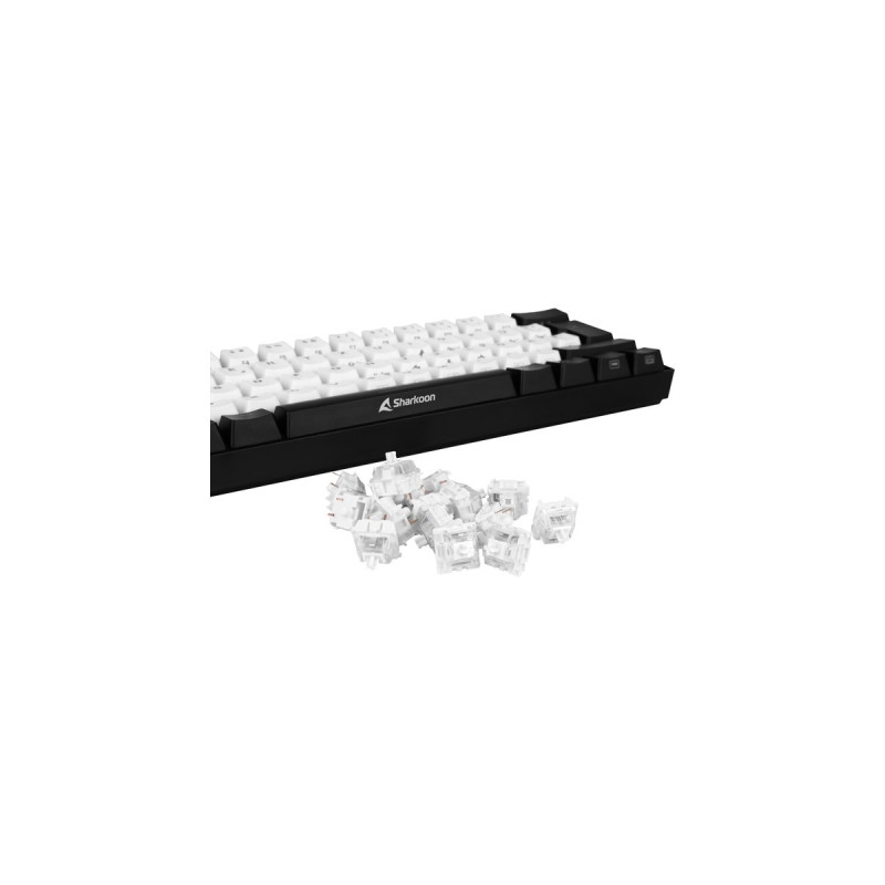 Sharkoon Gateron Pro White Switch-Set, Tastenschalter(weiß/transparent, 35 Stück)