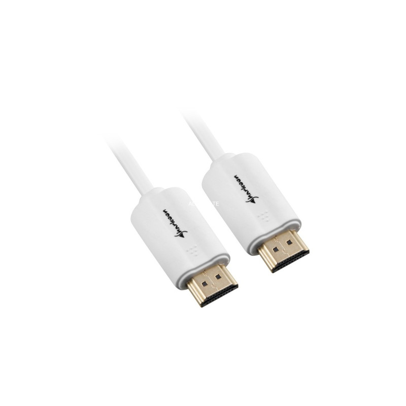 HDMI Stecker(weiß, 1 Meter, HDMI 2.0 4K)