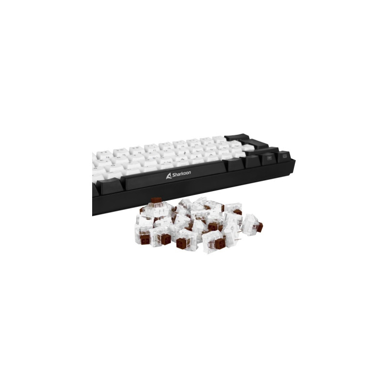 Sharkoon Kailh Box Brown Switch-Set, Tastenschalter(braun/transparent, 35 Stück)