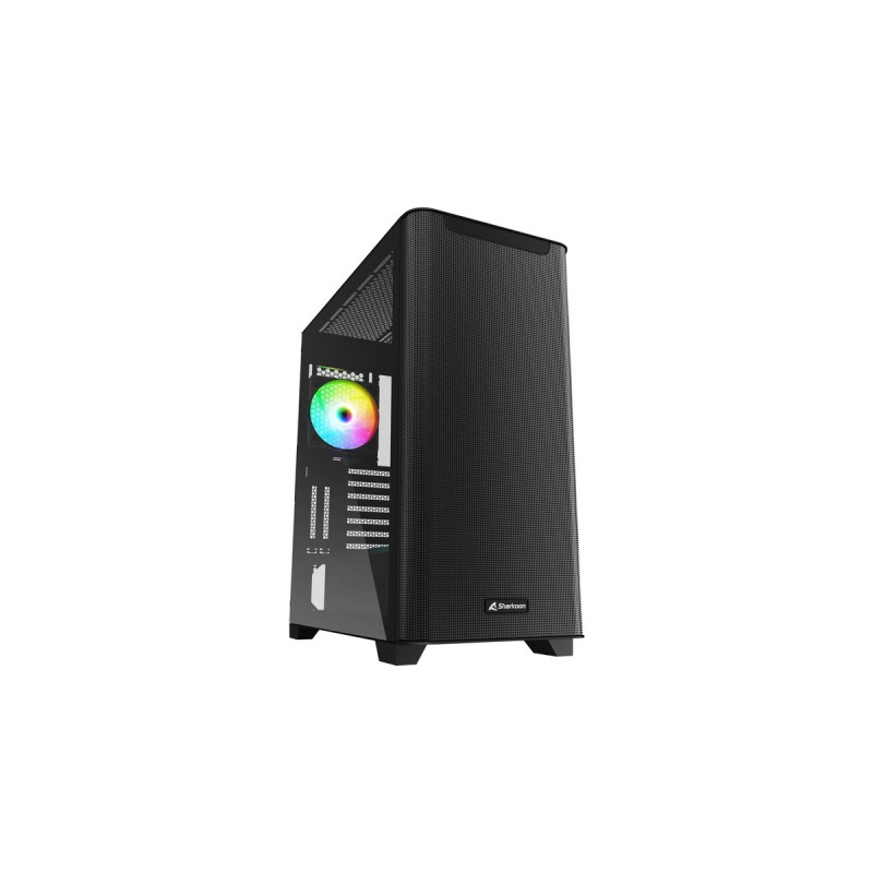 Sharkoon M30 RGB, Tower-Gehäuse(schwarz, Gehärtetes Glas)