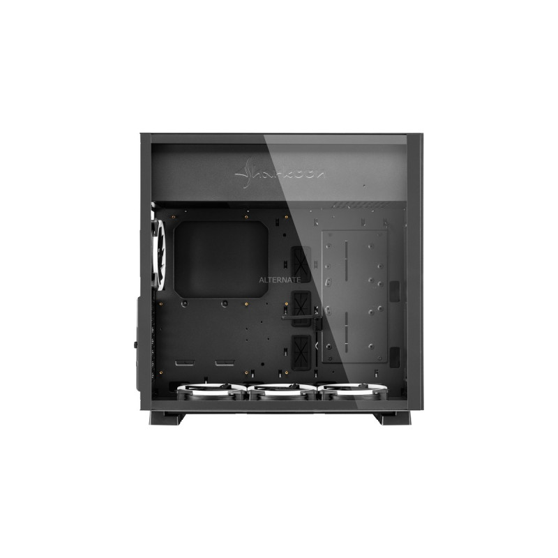 Sharkoon PURE STEEL RGB, Tower-Gehäuse(schwarz, gehärtetes Glas)