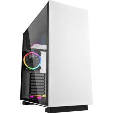 Sharkoon PURE STEEL White RGB, Tower-Gehäuse(weiß, gehärtetes Glas)
