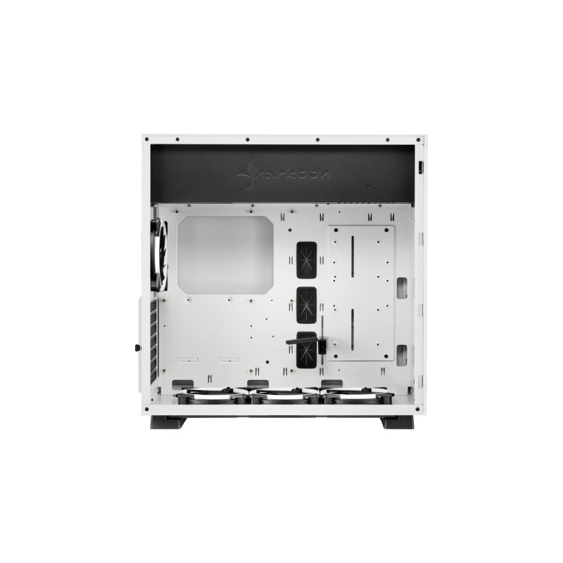 Sharkoon PURE STEEL White RGB, Tower-Gehäuse(weiß, gehärtetes Glas)