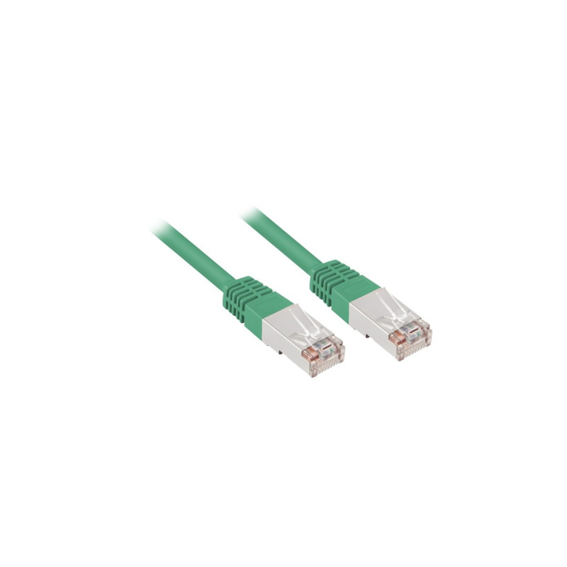 Sharkoon Patchkabel RJ45 Cat.5e SFTP(grün, 1,5 Meter)