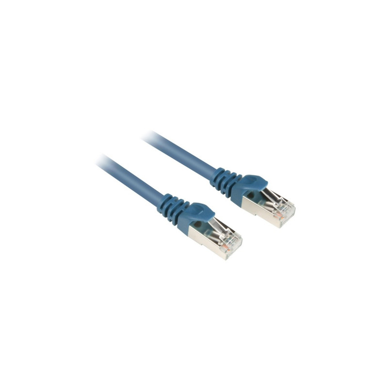Sharkoon Patchkabel RJ45 Cat.6 SFTP(blau, 25 cm)