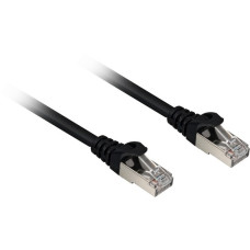 Sharkoon Patchkabel RJ45 Cat.6a SFTP(schwarz, 25 cm, LSOH (Halogenfrei))