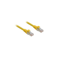 Sharkoon Patchkabel RJ45 Cat.6a SFTP(gelb, 50 cm, LSOH (Halogenfrei))