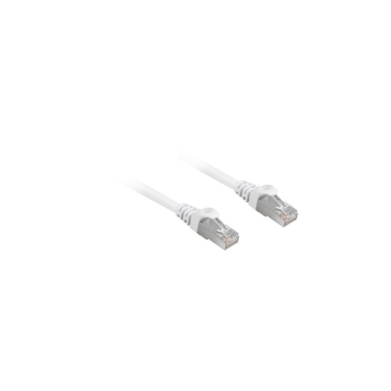 Sharkoon Patchkabel RJ45 Cat.6a SFTP(weiß, 25 cm, LSOH (Halogenfrei))