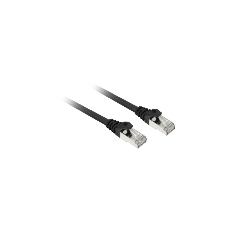 Sharkoon Patchkabel SFTP, RJ-45, mit Cat.7a Rohkabel(schwarz, 2 Meter)