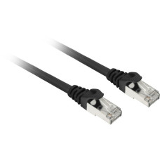 Sharkoon Patchkabel SFTP, RJ-45, mit Cat.7a Rohkabel(schwarz, 50cm)