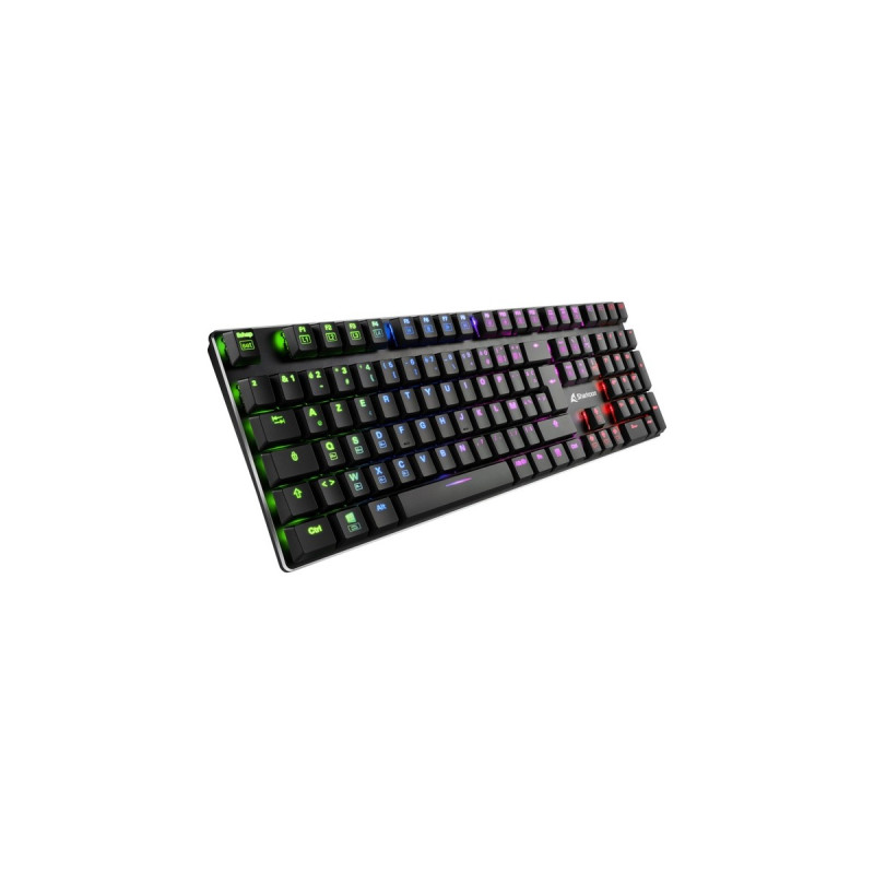 Sharkoon PureWriter RGB, Gaming-Tastatur(schwarz, FR-Layout, Kailh Choc Low Profile Red)