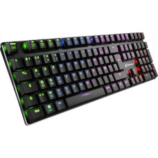 Sharkoon PureWriter RGB, Gaming-Tastatur(schwarz, FR-Layout, Kailh Choc Low Profile Blue)