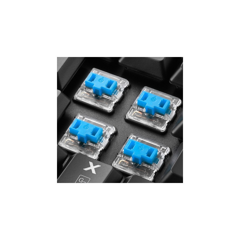 Sharkoon PureWriter TKL RGB, Gaming-Tastatur(schwarz, US-Layout, Kailh Choc Low Profile Blue)