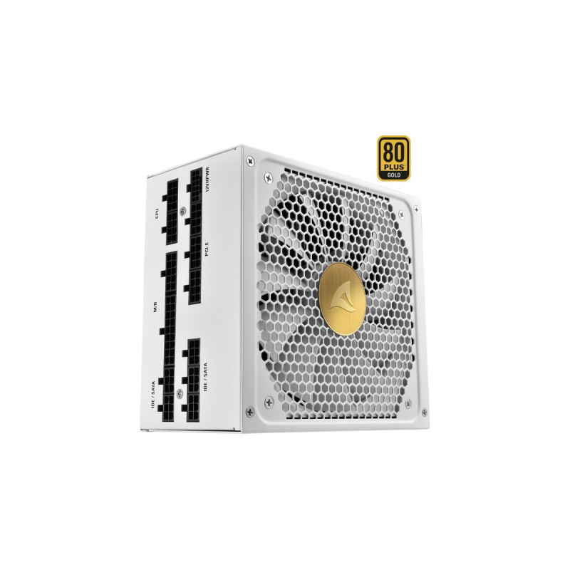 Sharkoon REBEL P30 Gold 1000W ATX3.0, PC-Netzteil(weiß, 1x 12VHPWR, 4x PCIe, Kabel-Management, 1000 Watt)
