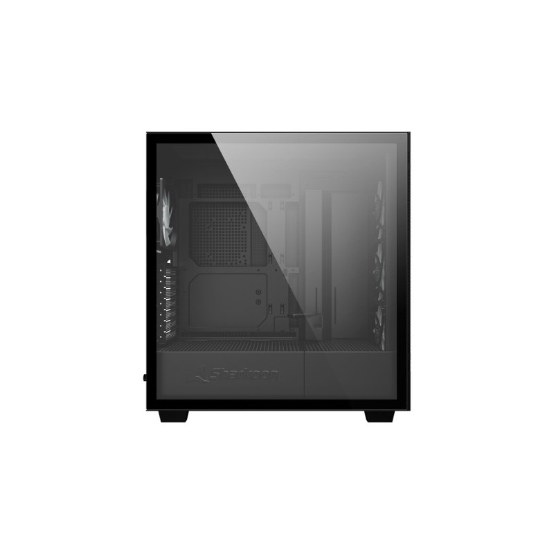 Sharkoon Rebel C50 RGB, Tower-Gehäuse(schwarz, Gehärtetes Glas)