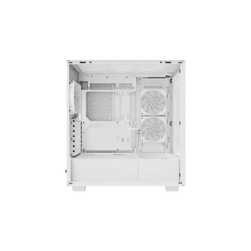 Sharkoon Rebel C60 RGB , Tower-Gehäuse(weiß, Tempered Glass)
