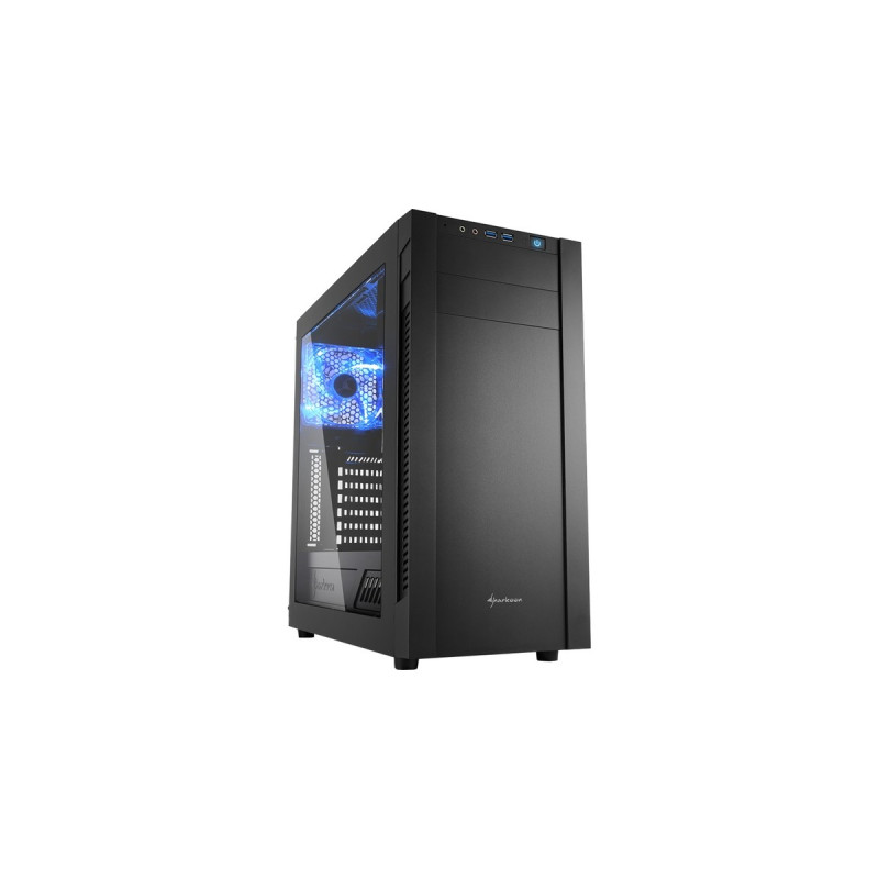 Sharkoon S25-W, Tower-Gehäuse(schwarz, Window-Kit)