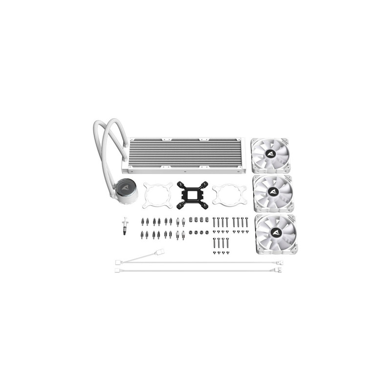 Sharkoon S90 RGB White AIO 360mm, Wasserkühlung(weiß)