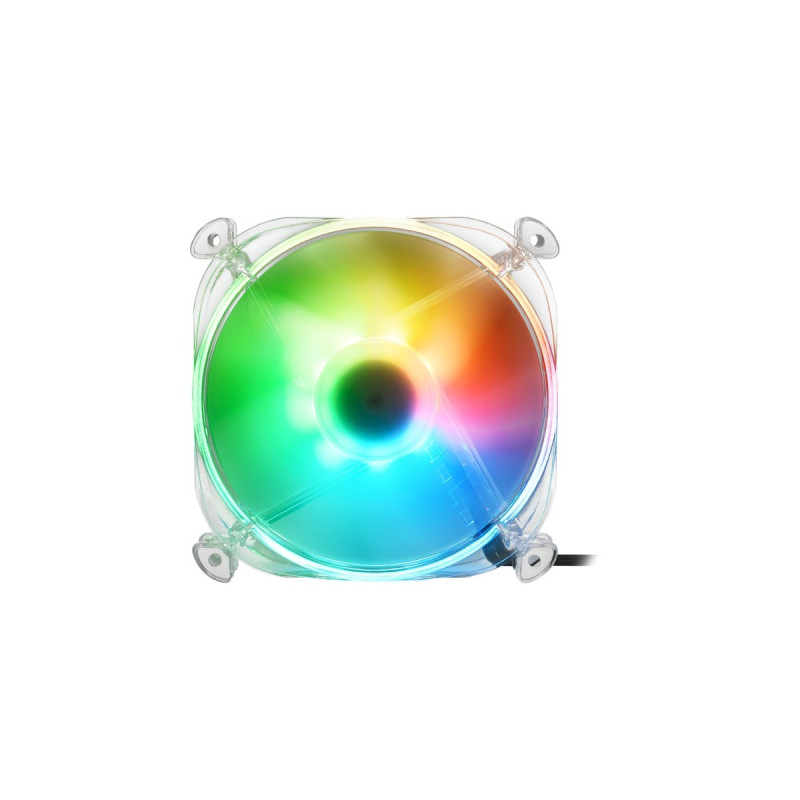 Sharkoon SHARK Disc RGB Fan, Gehäuselüfter(transparent)