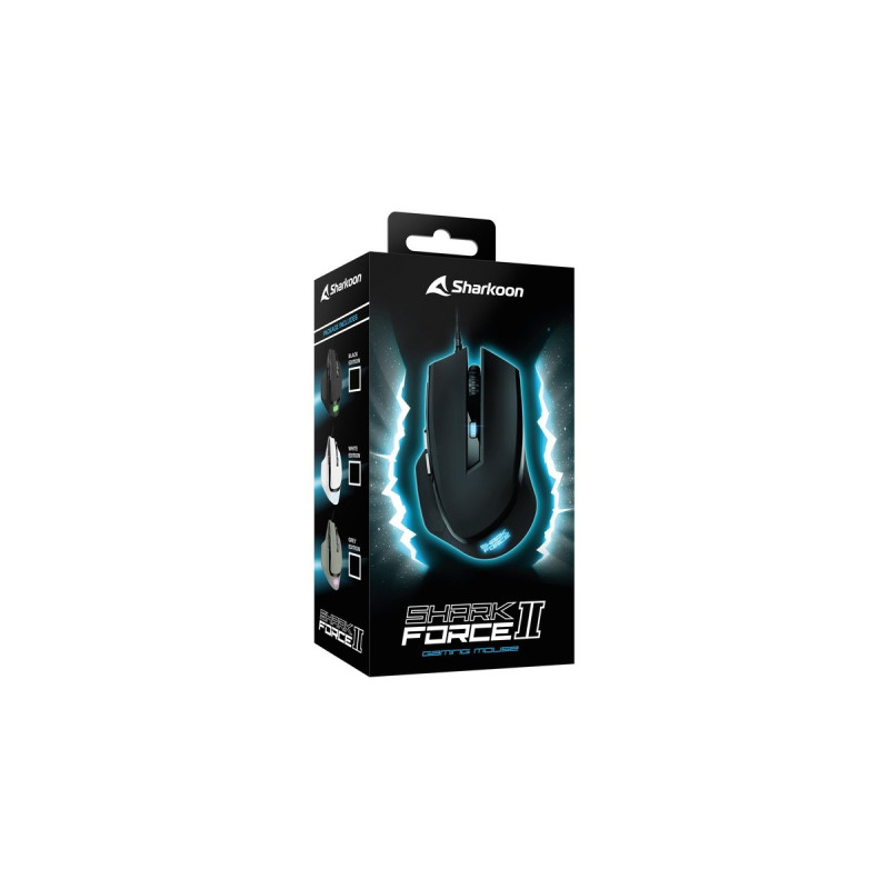 Sharkoon SHARK Force II, Gaming-Maus(weiß)