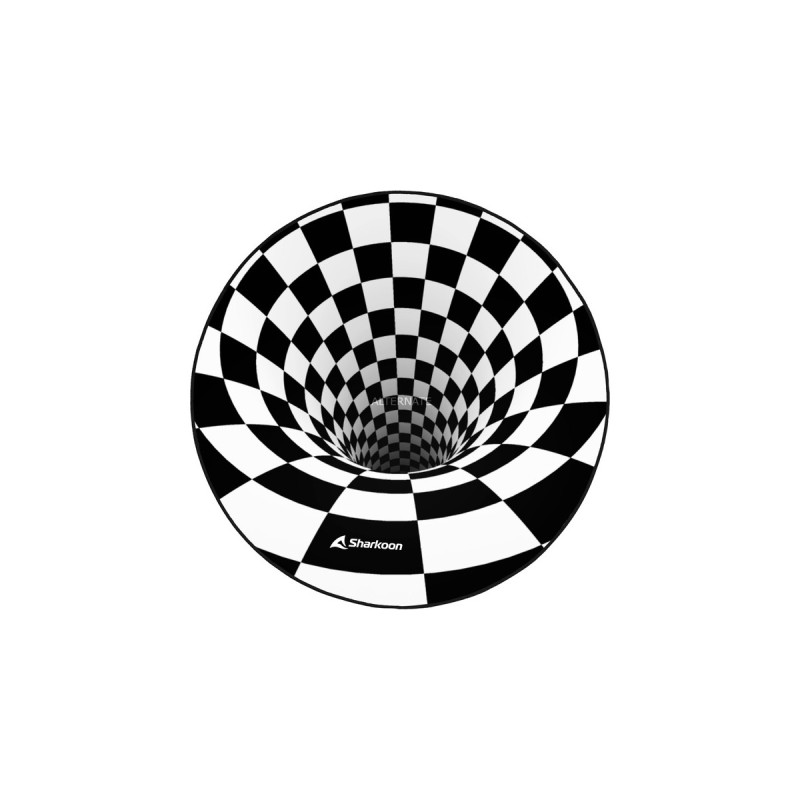 Sharkoon SKILLER SFM12 3D Vortex, Schutzmatte(schwarz/weiß, Ø 120cm)