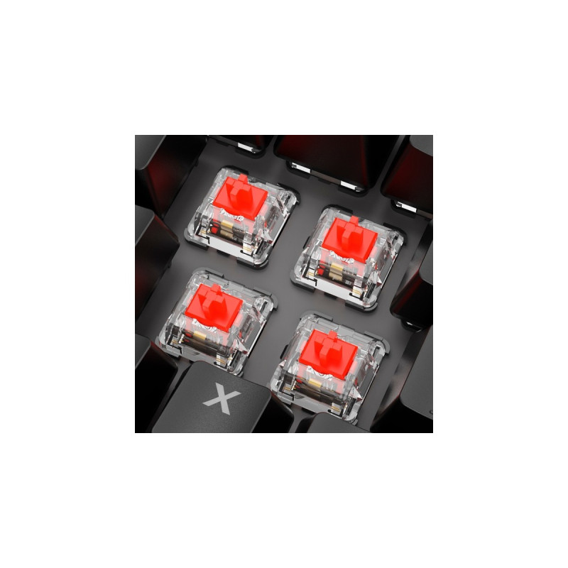 Sharkoon SKILLER SGK20, Gaming-Tastatur(schwarz, DE-Layout, Huano Red)