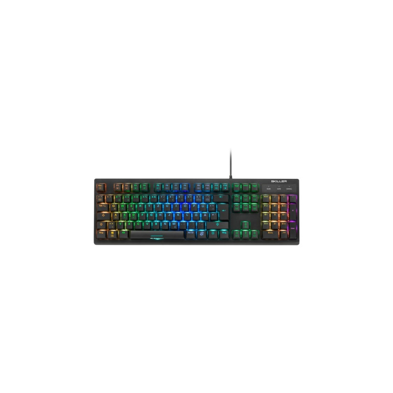 Sharkoon SKILLER SGK30, Gaming-Tastatur(schwarz, DE-Layout, Huano Blue)