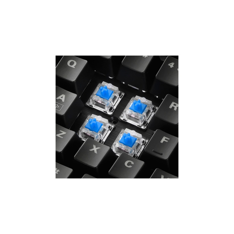 Sharkoon SKILLER SGK30, Gaming-Tastatur(schwarz, US-Layout, Huano Blue)