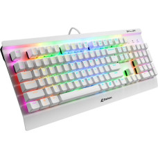 Sharkoon SKILLER SGK3 White, Gaming-Tastatur(weiß, US-Layout, Kailh Brown)