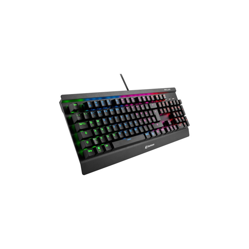 Sharkoon SKILLER SGK3, Gaming-Tastatur(schwarz, DE-Layout, Kailh Red, Outlet)