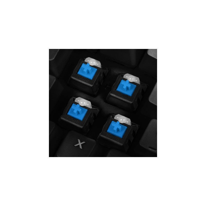 Sharkoon SKILLER SGK3, Gaming-Tastatur(schwarz, DE-Layout, Kailh Blue)