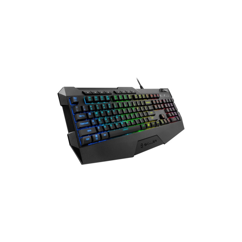 Sharkoon SKILLER SGK4, Gaming-Tastatur(schwarz, US-Layout, Rubberdome)