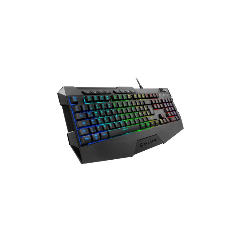 Sharkoon SKILLER SGK4, Gaming-Tastatur(schwarz, IT-Layout, Rubberdome)