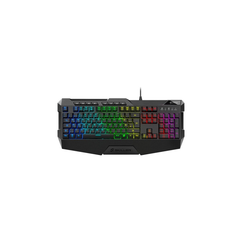 Sharkoon SKILLER SGK4, Gaming-Tastatur(schwarz, IT-Layout, Rubberdome, Outlet)