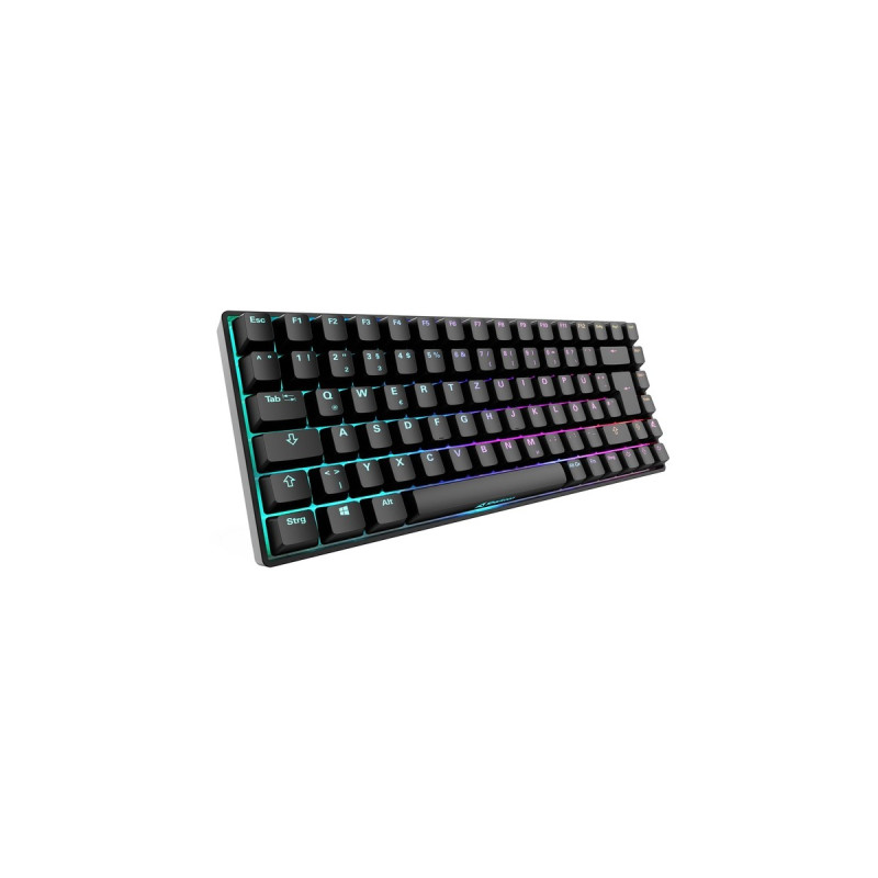 Sharkoon SKILLER SGK50 S3, Gaming-Tastatur(schwarz, DE-Layout, Gateron Red)
