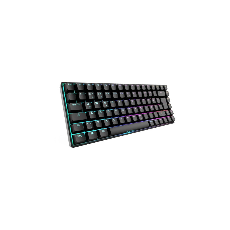 Sharkoon SKILLER SGK50 S3, Gaming-Tastatur(schwarz, DE-Layout, Gateron Brown, Outlet)