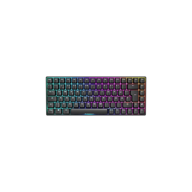 Sharkoon SKILLER SGK50 S3, Gaming-Tastatur(schwarz, DE-Layout, Gateron Brown)