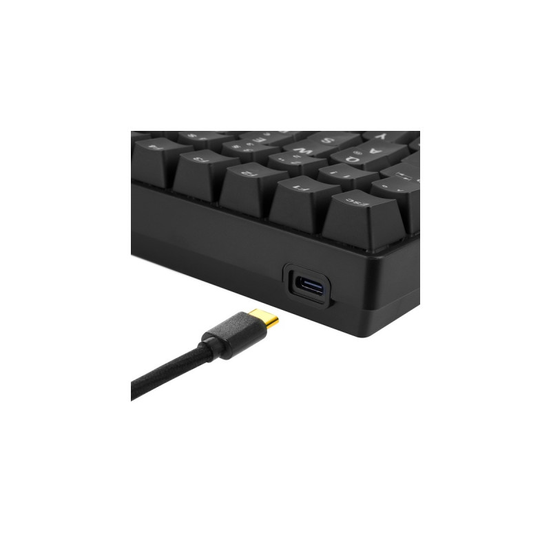 Sharkoon SKILLER SGK50 S3, Gaming-Tastatur(schwarz, DE-Layout, Gateron Yellow)
