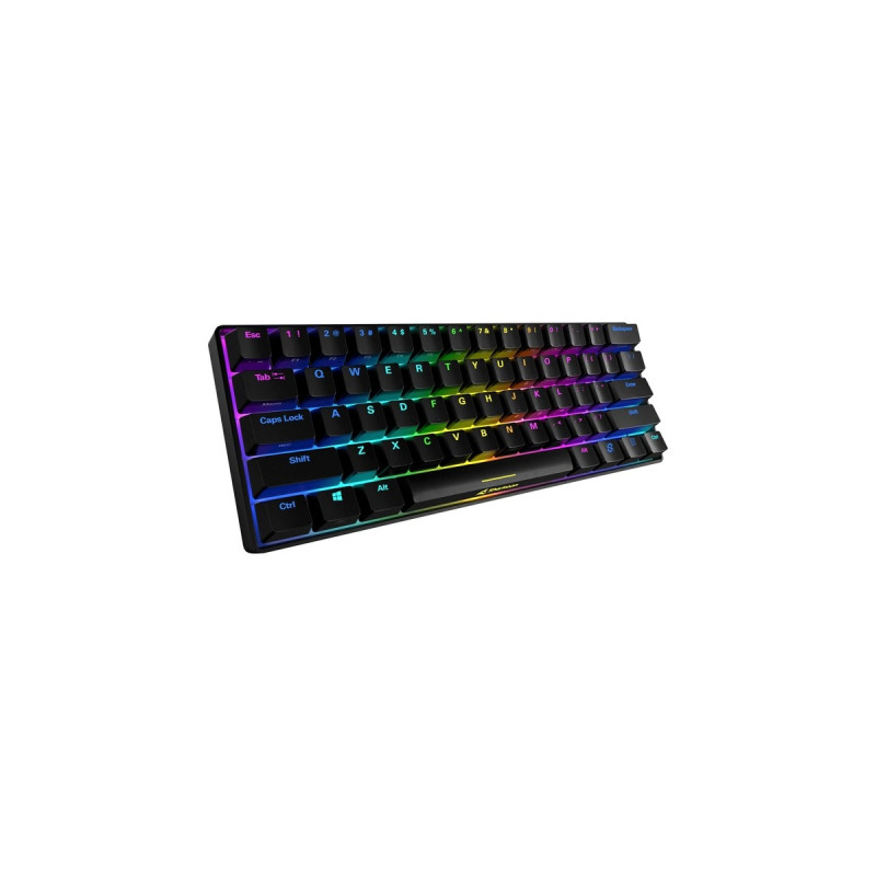 Sharkoon SKILLER SGK50 S4, Gaming-Tastatur(schwarz, US-Layout, Kailh Blue)