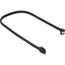 Sharkoon Sata III Kabel 90° gewinkelt(schwarz, 45cm)