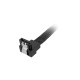 Sharkoon Sata III Kabel 90° sleeve(schwarz, 100 cm)
