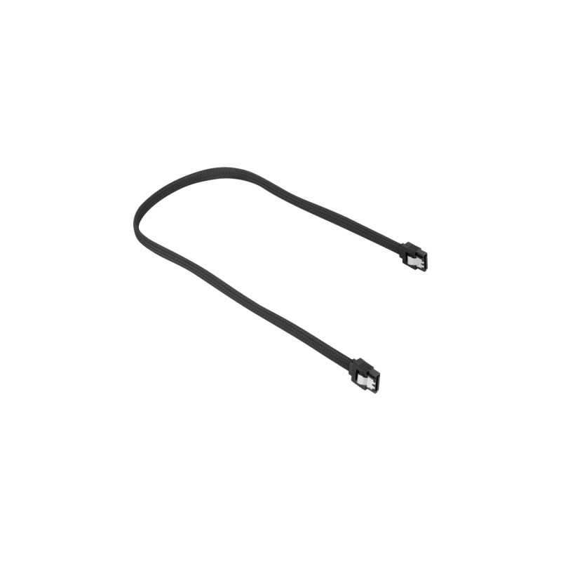 Sharkoon Sata III Kabel gesleevt(schwarz, 30cm)