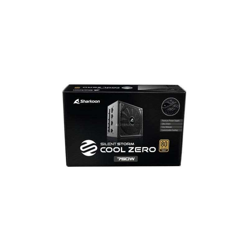 Sharkoon SilentStorm Cool Zero 750W, PC-Netzteil(schwarz, 4x PCIe, Kabel-Management, 750 Watt, Outlet)