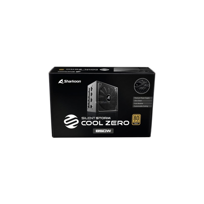 Sharkoon SilentStorm Cool Zero 850W, PC-Netzteil(schwarz, 4x PCIe, Kabel-Management, 850 Watt, Outlet)