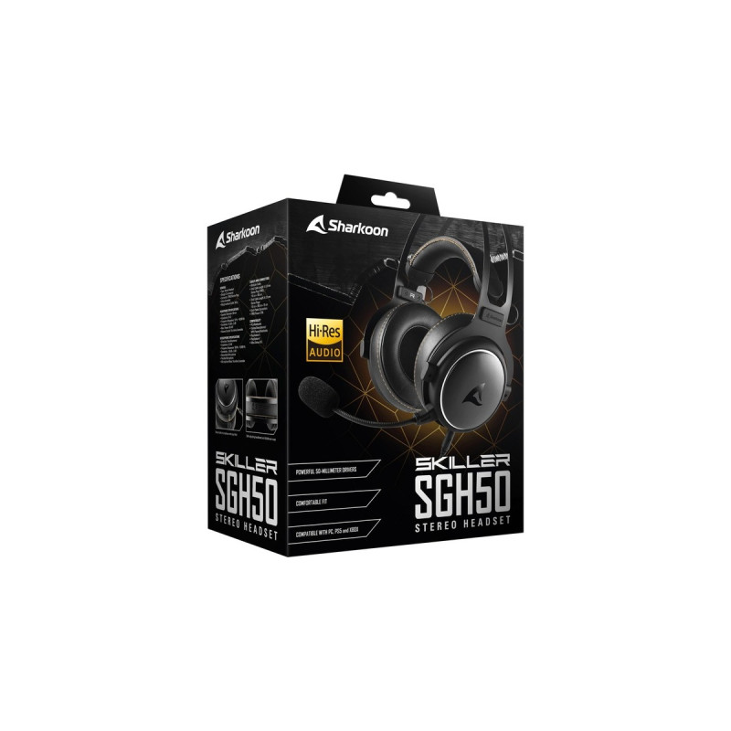 Sharkoon Skiller SGH50, Headset(schwarz, 3,5 mm Klinke, Outlet)