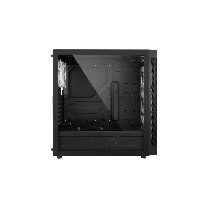 Sharkoon TG6M RGB, Tower-Gehäuse(schwarz, Seitenteil aus gehärtetem Glas)