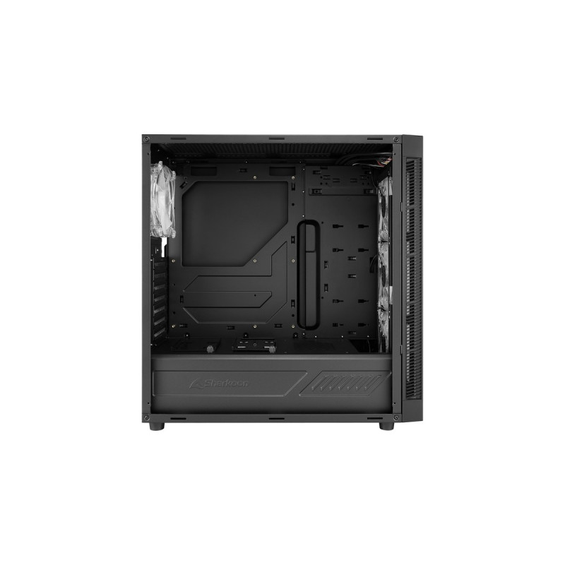Sharkoon TG6M RGB, Tower-Gehäuse(schwarz, Seitenteil aus gehärtetem Glas)