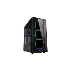 Sharkoon TG6 RGB, Tower-Gehäuse(schwarz, Front und Seitenteil aus gehärtetem Glas, Outlet)