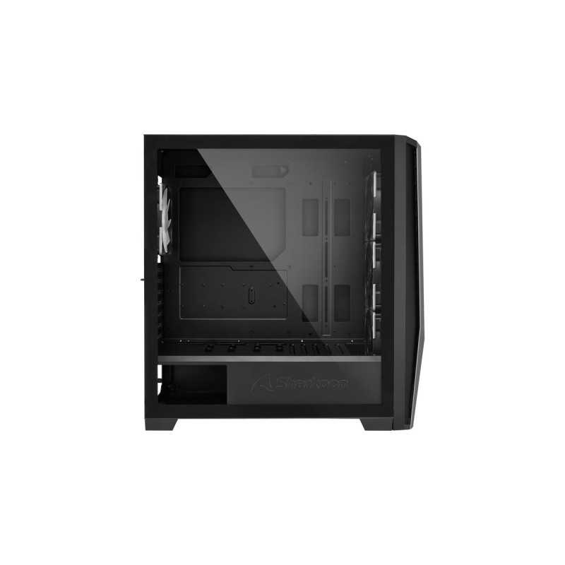 Sharkoon TG7M RGB, Tower-Gehäuse(schwarz, Seitenteil aus gehärtetem Glas)