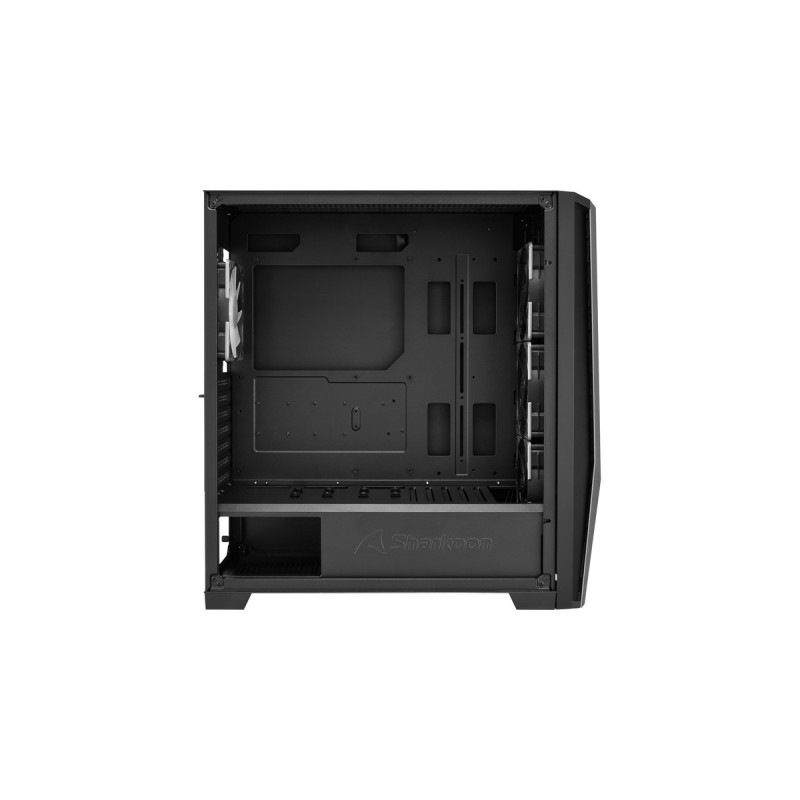 Sharkoon TG7M RGB, Tower-Gehäuse(schwarz, Seitenteil aus gehärtetem Glas)